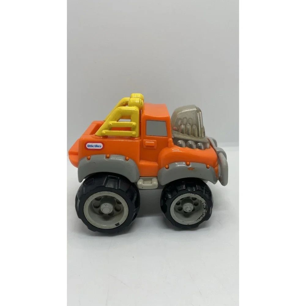Vintage Little Tikes Monster Truck 4×4 Orange Push and Go Toy‎ Vehicle
